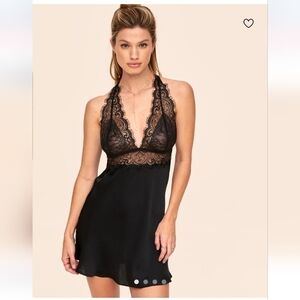 NWT Adore Me Black Zandy Slip ~S